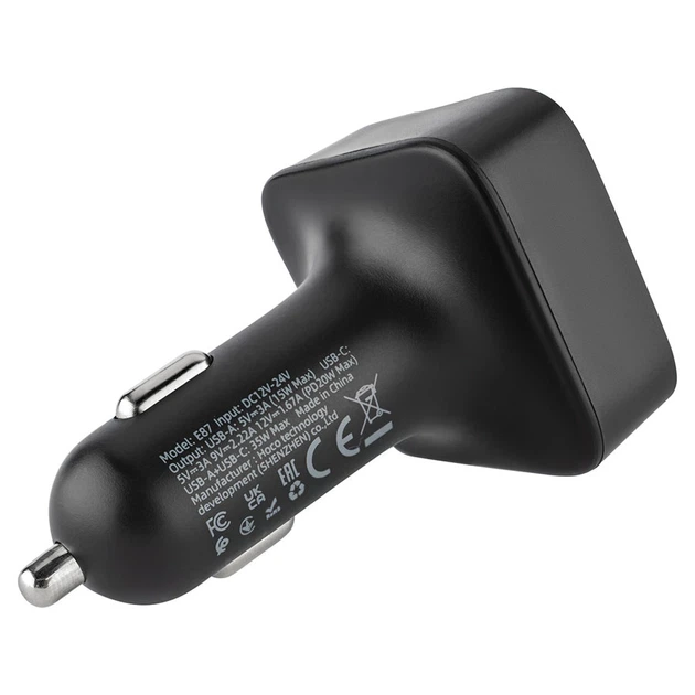АЗП з FM-модулятором HOCO E87 Delta 35W(1A1C) car BT FM transmitter - изображение 2