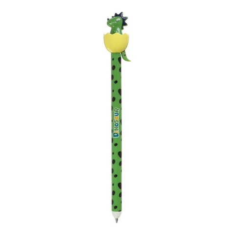 Ручка гелева авт. ZiBi KIDS Line 2292 0,5 мм "пиши-стирай" DINO TAIL синя (24)/ZB.2292/ - зображення 6