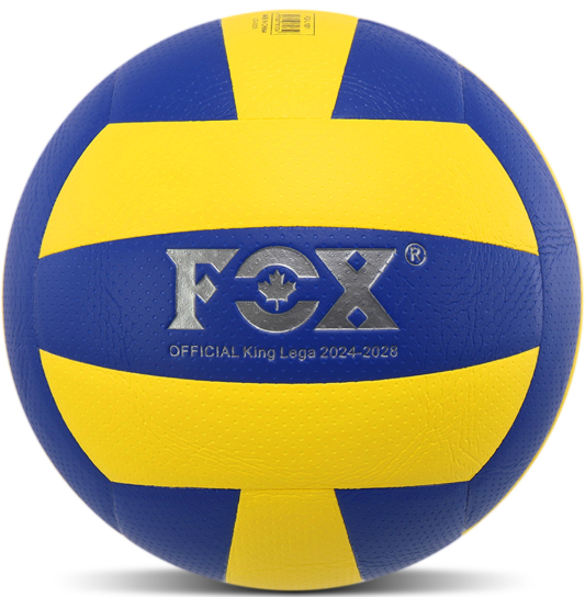 Волейбольный мяч FOX BA-9061 (размер 5) PU жёлто-синий - Фото 1 Волейбольный мяч FOX BA-9061 (размер 5) PU жёлто-синий - изображение 1