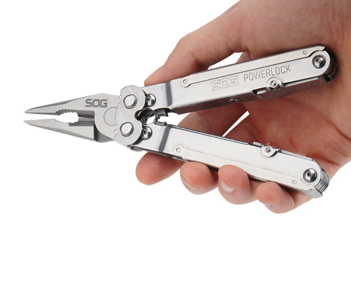 Мультитул SOG PowerLock V-Cutter 18 Інструментів (SOG-S62N-CP) Сірий - Фото 2 Мультитул SOG PowerLock V-Cutter 18 Інструментів (SOG-S62N-CP) Сірий - зображення 2