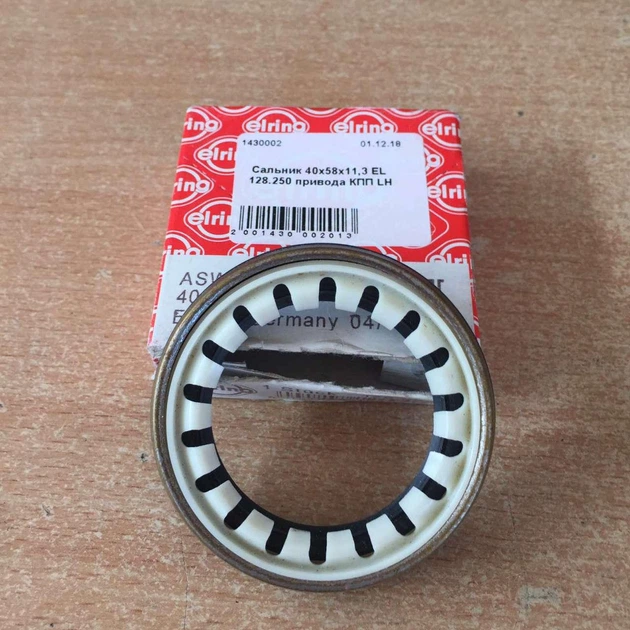 Сальник 40x58x11.3 ELRING 128.250 привода КПП LH - изображение 2