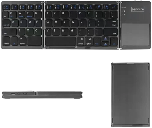 Klawiatura bezprzewodowa Zenwire WLK-615 USB-C Bluetooth Black (5904507529864) - Zdjęcie 4 Klawiatura bezprzewodowa Zenwire WLK-615 USB-C Bluetooth Black (5904507529864) - obraz 4