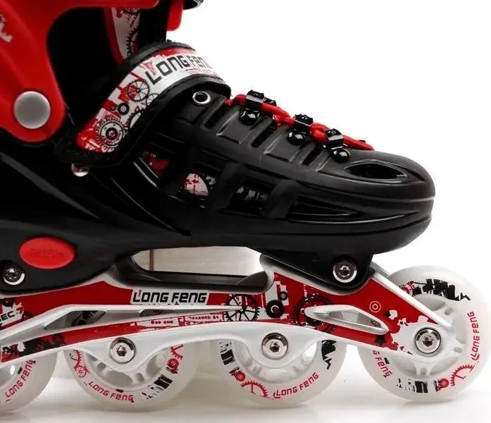 Детские ролики с регулируемым размером 34-37 Scale Sports Красные - Фото 8 Детские ролики с регулируемым размером 34-37 Scale Sports Красные - изображение 8