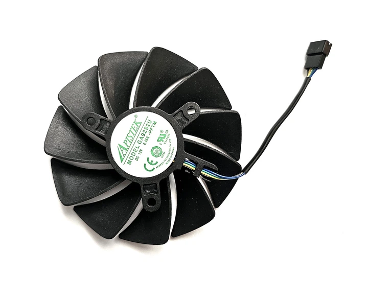 Вентилятор кулер для відеокарти Zotac RTX 4060 Twin Edge 89 мм Apistek GA92S2U (CF9015H12S GFY09215M12SPA)(№558.052) - зображення 2
