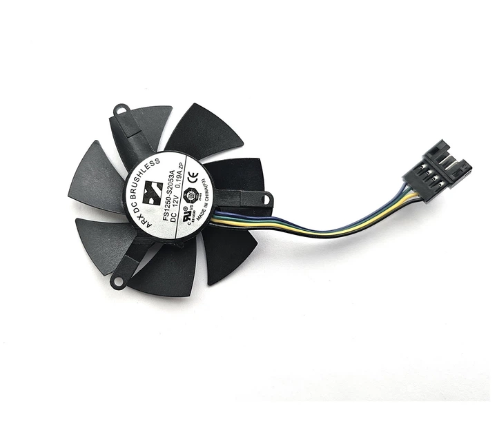 Вентилятор кулер для видеокарты Gigabyte RTX 4060 LP Low Profile 47 мм 4-pin ARX FS1250-S2053A (PLD05010S12H GA51S2H)(№403.051) - изображение 2