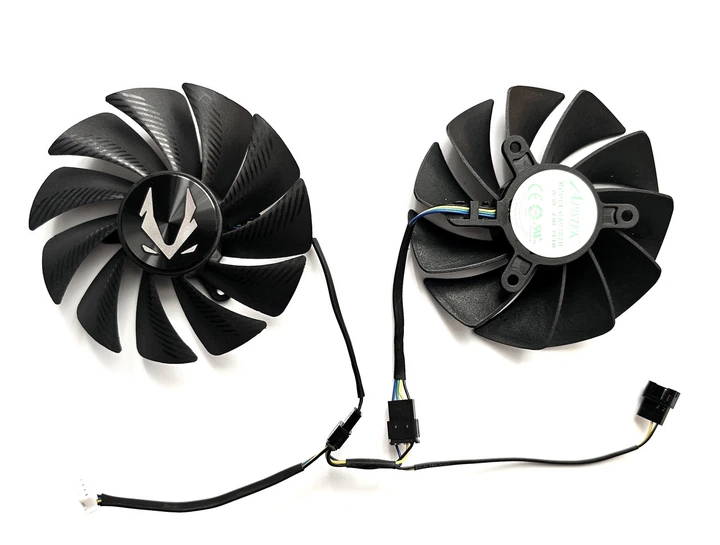 Вентилятор кулер для відеокарти Zotac RTX 4060 Twin Edge 89 мм Apistek GA92S2U (CF9015H12S GFY09215M12SPA) комплект 2 шт (№558.05) - зображення 2