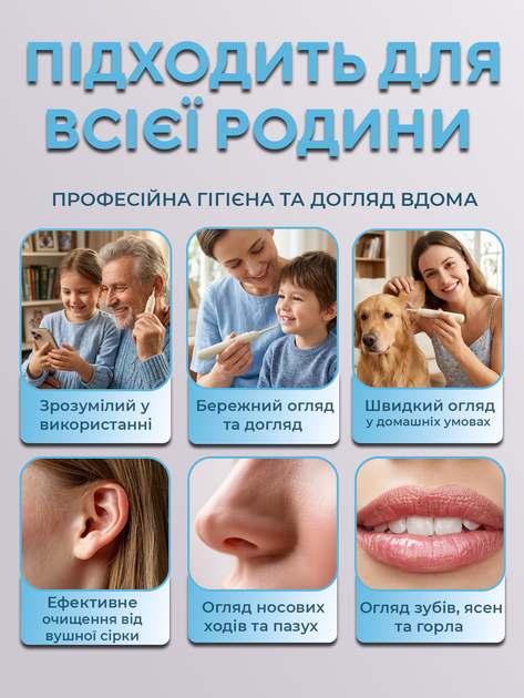 Отоскоп прибор для чистки ушей удаления ушной серы с камерой эндоскоп ушная палочка набор для очистки ушей носа рта беспроводной прибор с HD камерой осмотром подсветкой приложением записью фото видео otoscope комплектом насадок в кейсе ANSHE EAR PRO - изображение 4