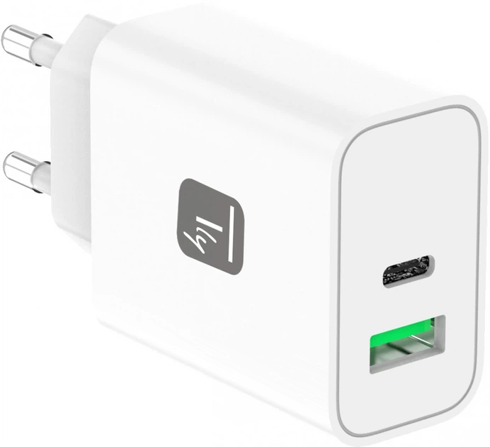 Ładowarka Techly IPW-USB-30WACG USB-C + USB-A 30W GaN QC 3.0 PPS White (IPW-USB-30WACG) - Zdjęcie 2 Ładowarka Techly IPW-USB-30WACG USB-C + USB-A 30W GaN QC 3.0 PPS White (IPW-USB-30WACG) - obraz 2