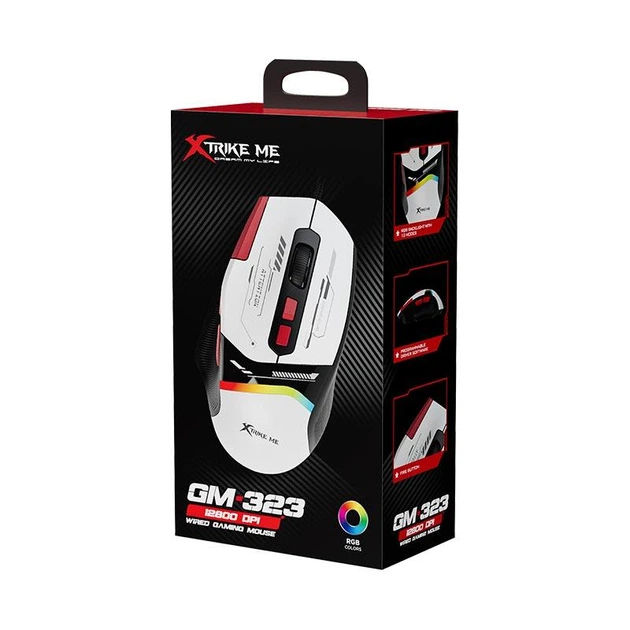 Миша XTRIKE ME Programmable wired mouse GM-323 |1200-12800 dpi, RGB| - изображение 2