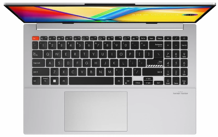 Ноутбук ASUS VivoBook S (K5504VN-MA088W), Intel Core i5-13500H / 15.6" / 120 Гц / RAM 16 ГБ LPDDR5 / SSD 512 ГБ / Intel Iris Xe Graphics + Arc A350M / Windows 11 Home / Сріблястий - Фото 2 Ноутбук ASUS VivoBook S (K5504VN-MA088W), Intel Core i5-13500H / 15.6" / 120 Гц / RAM 16 ГБ LPDDR5 / SSD 512 ГБ / Intel Iris Xe Graphics + Arc A350M / Windows 11 Home / Сріблястий - изображение 2