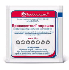 Бровасептол Бровафарма 12 г 25 шт/пачка - Фото 1 Бровасептол Бровафарма 12 г 25 шт/пачка - зображення 1