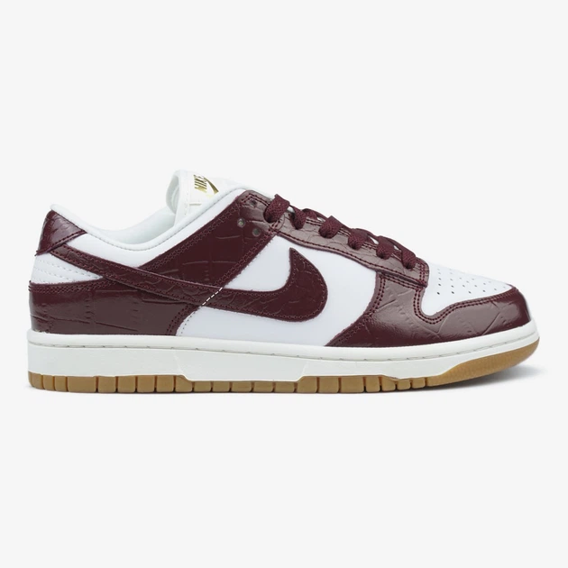 Жіночі кросівки Nike Dunk Low Burgundy Croc 39 - Фото 6 Жіночі кросівки Nike Dunk Low Burgundy Croc 39 - зображення 6