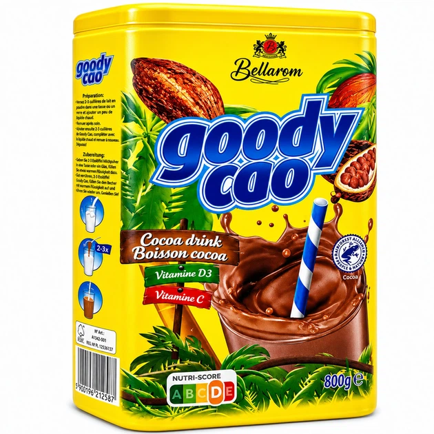 Какао Напій Goody Cao Bellarom (з вітамінами D3 С) 800 г - изображение 3