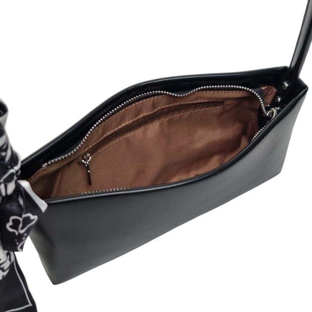 Сумка крос-боді штучна шкіра Yirui чорний 2822 black - изображение 4