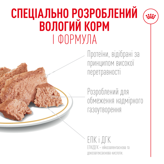 Консервований корм Royal Canin French Bulldog Adult Вологий корм для дорослих собак породи Французький бульдог 85 г (R604332) - Фото 5 Консервований корм Royal Canin French Bulldog Adult Вологий корм для дорослих собак породи Французький бульдог 85 г (R604332) - зображення 5