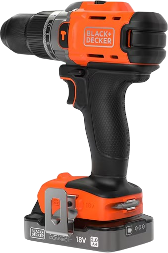 Дриль-шуруповерт Black+Decker POWERCONNECT з 2 акумуляторами 2 Аг (BCD383D2TA) - зображення 2