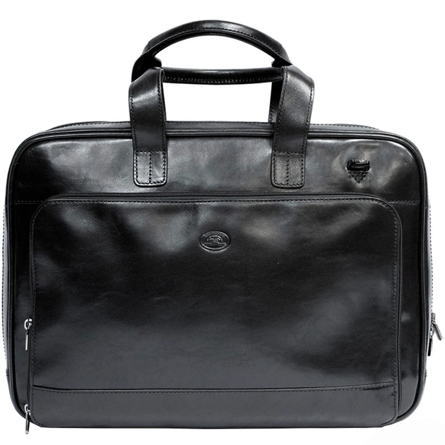 Чёрная кожаная деловая сумка TONY PEROTTI Italico 9152 nero - Фото 1 Чёрная кожаная деловая сумка TONY PEROTTI Italico 9152 nero - изображение 1