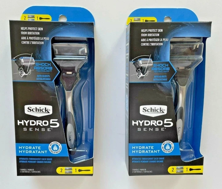Мужской набор для бритья Schick Hydro 5 Sense Hydrate (станок и 2 сменных картриджа) - изображение 8