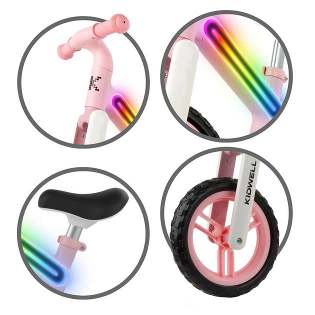 Беговел Kidwell Suno LED Pink (светодиодная подсветка, колеса EVA, нейлоновая рама, до 30 кг) - изображение 9