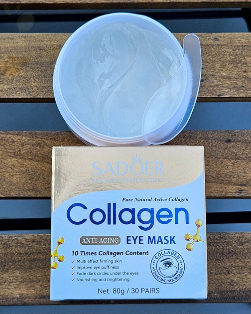 Гідрогелеві патчі для очей з колагеном SADOER Collagen Anti-Aging Eye Mask, 80 g 60 шт - зображення 2
