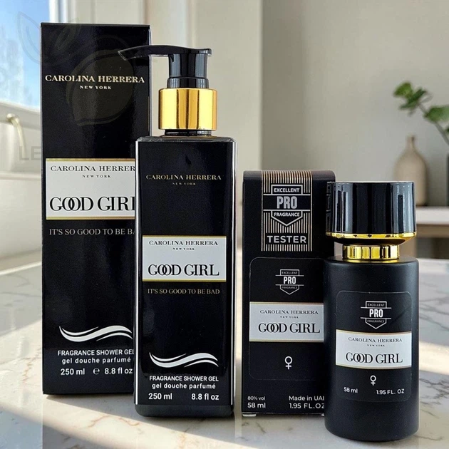 Парфюмированный набор No Brand аналог Carolina Herrera Good Girl 2 в 1 ПАРФЮМ + ГЕЛЬ - Фото 1 Парфюмированный набор No Brand аналог Carolina Herrera Good Girl 2 в 1 ПАРФЮМ + ГЕЛЬ - изображение 1