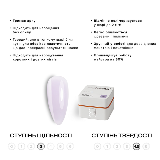 Гель моделирующий Gémely Fast Builder gel №013 15 мл - изображение 2