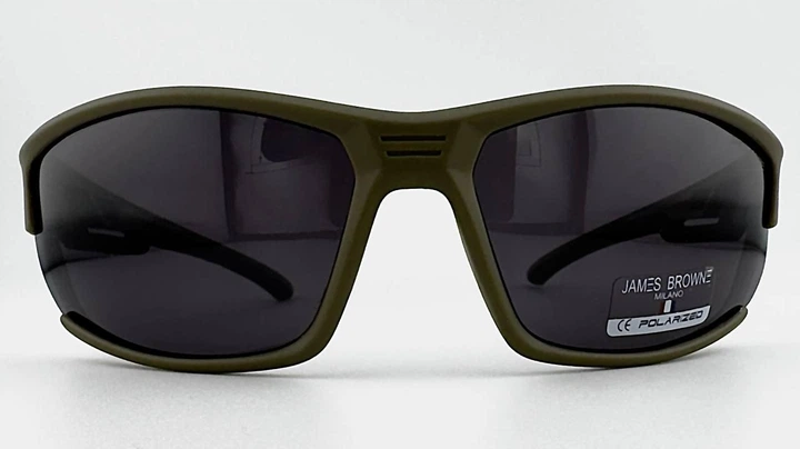 Чоловічі Спортивні Окуляри з Поляризацією James BROWNE JB-385 D-CG/MB-F Polarized Чорні - зображення 2