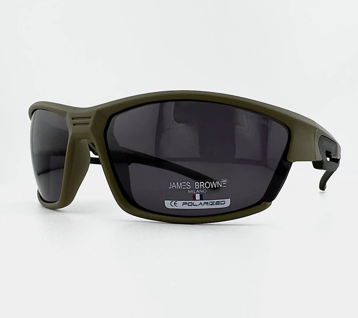 Чоловічі Спортивні Окуляри з Поляризацією James BROWNE JB-385 D-CG/MB-F Polarized Чорні - зображення 7