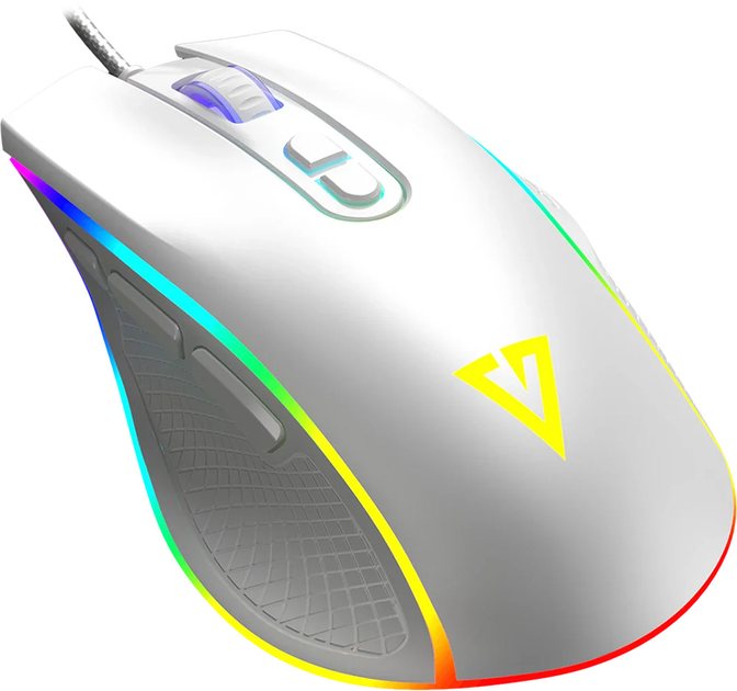 Миша Modecom Volcano Veles RGB USB White (M-MC-VELES-200) - Фото 2 Миша Modecom Volcano Veles RGB USB White (M-MC-VELES-200) - зображення 2