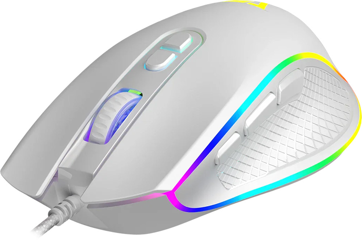 Миша Modecom Volcano Veles RGB USB White (M-MC-VELES-200) - Фото 3 Миша Modecom Volcano Veles RGB USB White (M-MC-VELES-200) - зображення 3