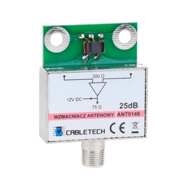 Усилитель антенный экранированный 25dB Cabletech (ANT0148) - Фото 1 Усилитель антенный экранированный 25dB Cabletech (ANT0148) - изображение 1