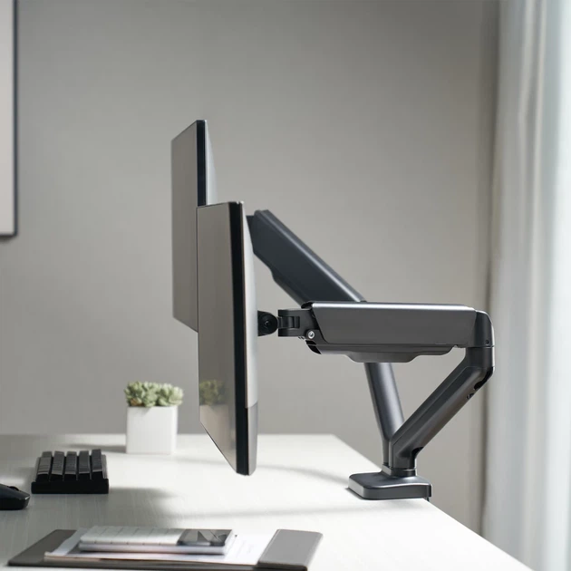 Держатель для 2 мониторов 17-32" Cabletech (UCH0208-2) - Фото 7 Держатель для 2 мониторов 17-32" Cabletech (UCH0208-2) - изображение 7