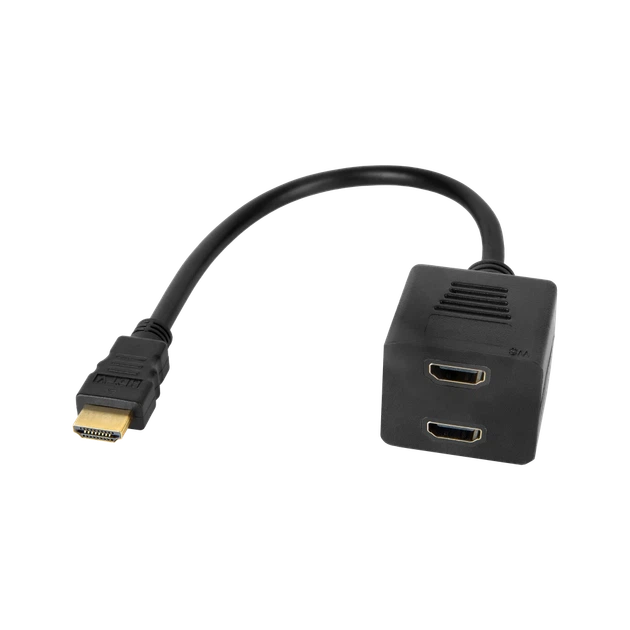 Адаптер HDMI - 2x HDMI 20см Cabletech (KOM0950) - Фото 1 Адаптер HDMI - 2x HDMI 20см Cabletech (KOM0950) - изображение 1