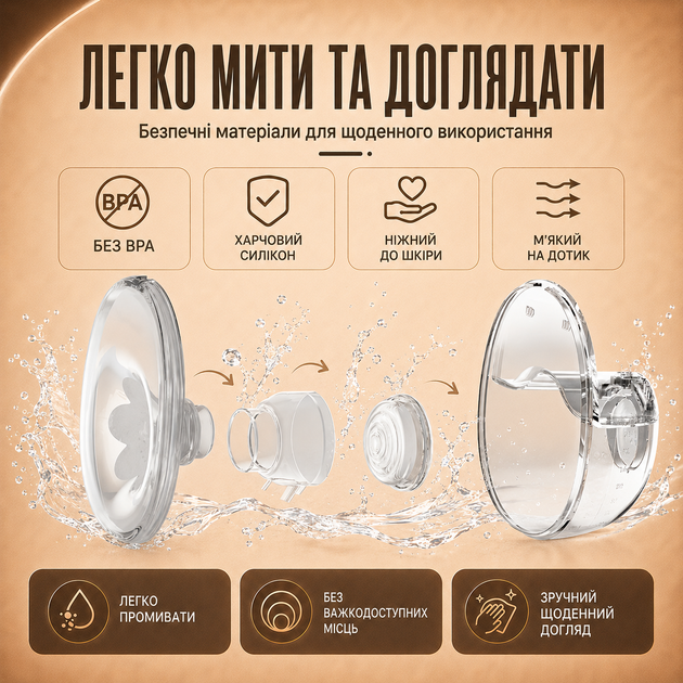 Молокоотсос электрический беспроводной LELIK™ Genius Lacto Pro 210 ml ультратихий и портативный, свободные руки + Подарок пакеты для хранения грудного молока LELIK™ BPA Free, двухслойные, сертифицированные, 150 мл, 30 шт. - Фото 8 Молокоотсос электрический беспроводной LELIK™ Genius Lacto Pro 210 ml ультратихий и портативный, свободные руки + Подарок пакеты для хранения грудного молока LELIK™ BPA Free, двухслойные, сертифицированные, 150 мл, 30 шт. - изображение 8