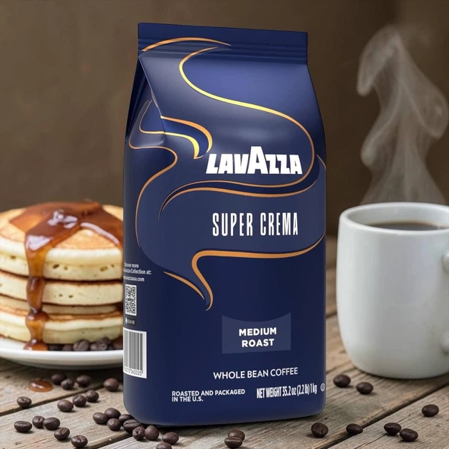 Кофе в зернах Lavazza Super Crema 1 кг - Фото 1 Кофе в зернах Lavazza Super Crema 1 кг - изображение 1
