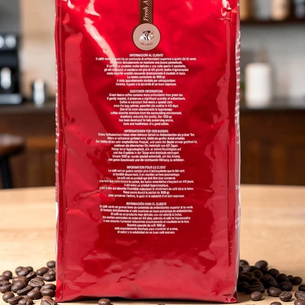 Кава в зернах Lucaffé Pulcinella Lucaffeina Energy Coffee 1 кг - изображение 2
