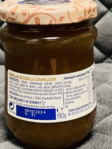 Соус Hero Cebolla Caramelizada карамельный лук 190 г - Фото 2 Соус Hero Cebolla Caramelizada карамельный лук 190 г - изображение 2