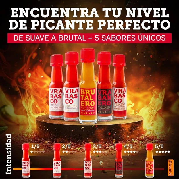 Набір гострих соусів I Love Spicy Start the Fire Hot Sauce Travel Set 5 шт по 20 мл - Фото 2 Набір гострих соусів I Love Spicy Start the Fire Hot Sauce Travel Set 5 шт по 20 мл - зображення 2