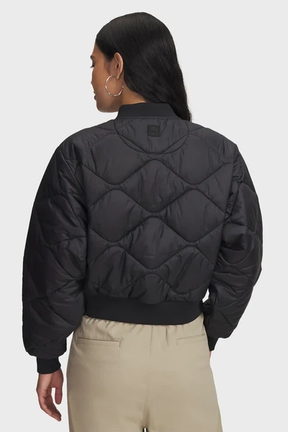 Жіночий чорний бомбер Heritage Bomber Under Armour M 6000638-001 - Фото 3 Жіночий чорний бомбер Heritage Bomber Under Armour M 6000638-001 - зображення 3