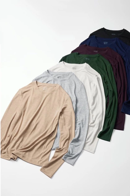 Лонгслів Uniqlo 52(XL) Бежевий (155048) - зображення 4