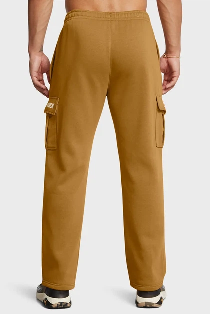 Чоловічі гірчичні спортивні штани Pjt Rck Icon Flc Pant Tools Under Armour XL 1386903-707 - зображення 3