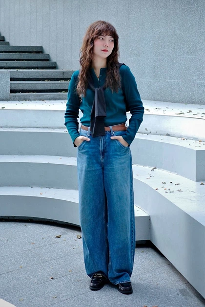 Лонгслив Uniqlo 44(M) Зеленый (154934) - изображение 3