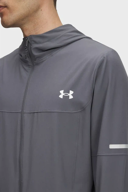 Чоловіча сіра вітровка UA Tech Utility Utility Woven Jckt Under Armour S 6004967-025 - Фото 2 Чоловіча сіра вітровка UA Tech Utility Utility Woven Jckt Under Armour S 6004967-025 - зображення 2