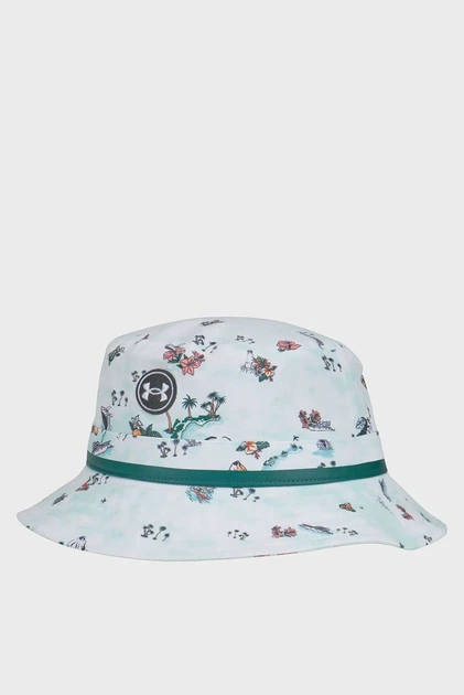 Біла панама з візерунком DRIVE BUCKET Under Armour S/M 1383483-103 - Фото 2 Біла панама з візерунком DRIVE BUCKET Under Armour S/M 1383483-103 - изображение 2