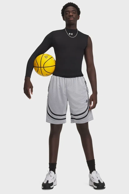 Чоловічі сірі шорти Curry Sig Short-WHT Under Armour L 6011369-100 - изображение 2