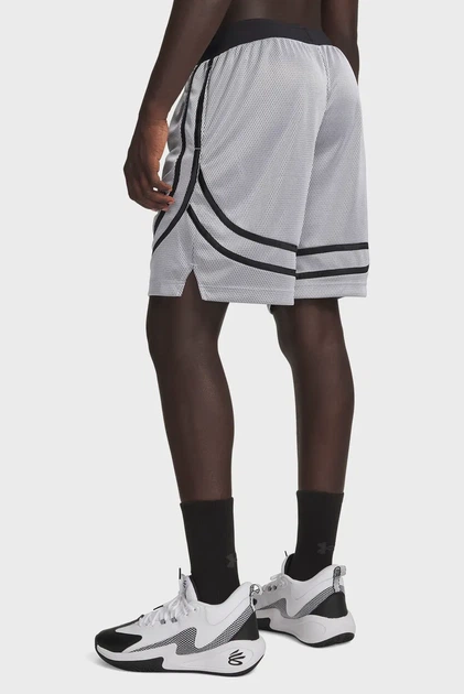 Чоловічі сірі шорти Curry Sig Short-WHT Under Armour L 6011369-100 - изображение 3