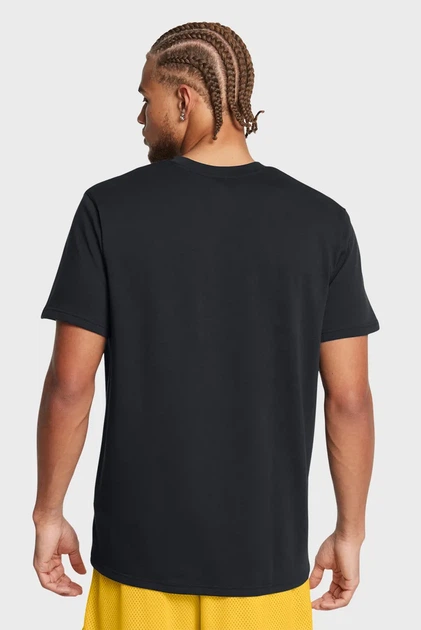 Чоловіча чорна футболка Curry Hvyweight Logo Tee Under Armour M 1387107-001 - Фото 2 Чоловіча чорна футболка Curry Hvyweight Logo Tee Under Armour M 1387107-001 - изображение 2
