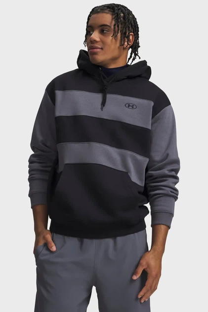 Чоловіче худі Rival Fleece Striped Hoodie Under Armour XXL 6014762-008 - Фото 1 Чоловіче худі Rival Fleece Striped Hoodie Under Armour XXL 6014762-008 - изображение 1
