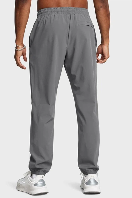 Чоловічі сірі спортивні штани UA Vibe Woven Jogger сірі Under Armour XL 1386557-025 - зображення 3