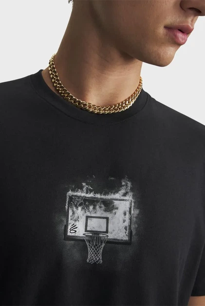 Чоловіча чорна футболка Curry Let Him Cook Tee Under Armour L 6009784-001 - Фото 3 Чоловіча чорна футболка Curry Let Him Cook Tee Under Armour L 6009784-001 - изображение 3